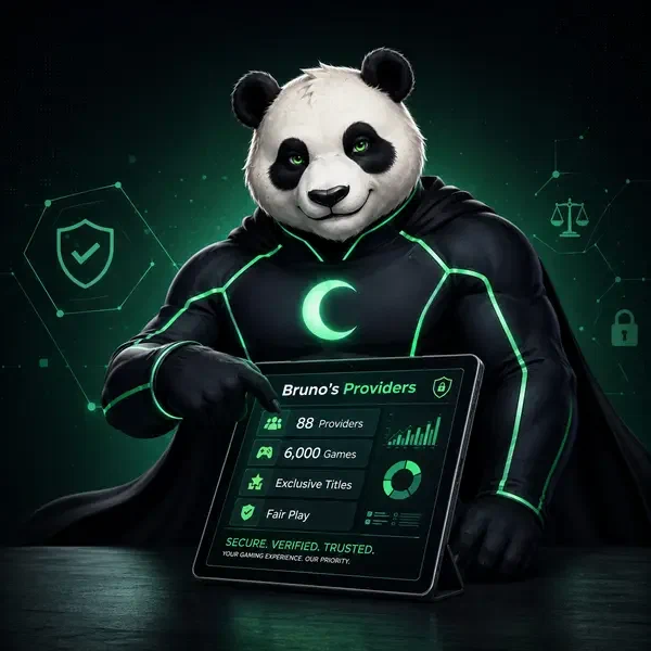 Bruno Panda monitoruje dostawców oprogramowania w Bruno Casino z analizą gier